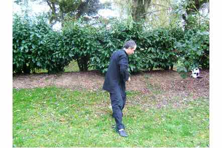 Ramener jambe gauche