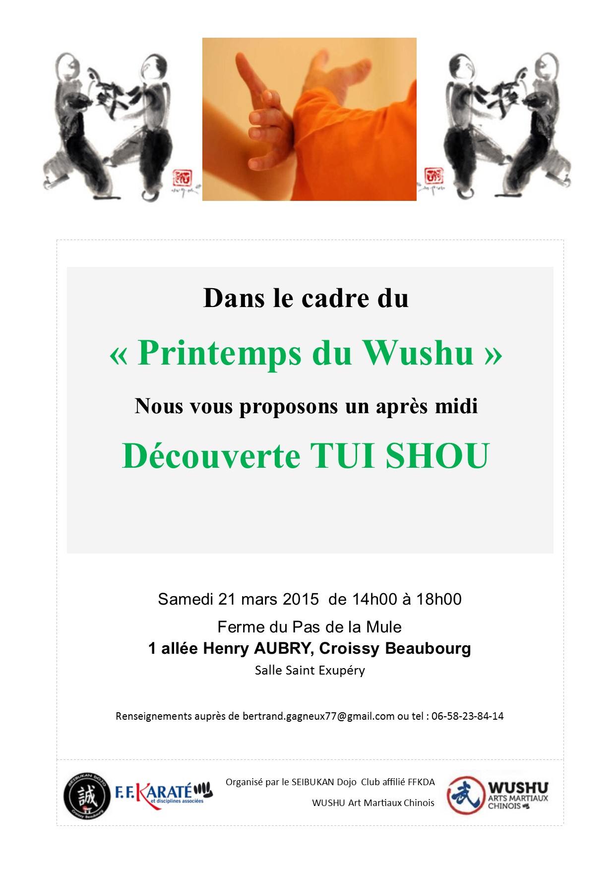 Le PRINTEMPS du WUSHU satge Tui Shou du 21-03-2015
