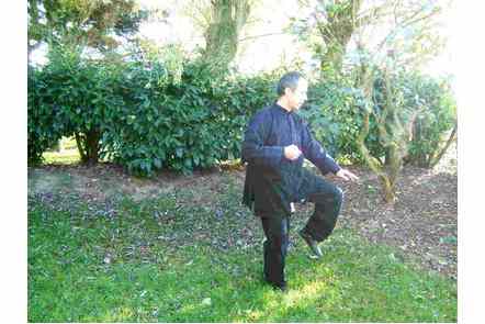 Ouvrir pied droit, pas gauche, coup de poing droit