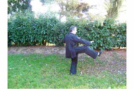 Donner coup de talon droit