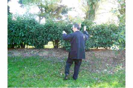 Brosser le genou gauche