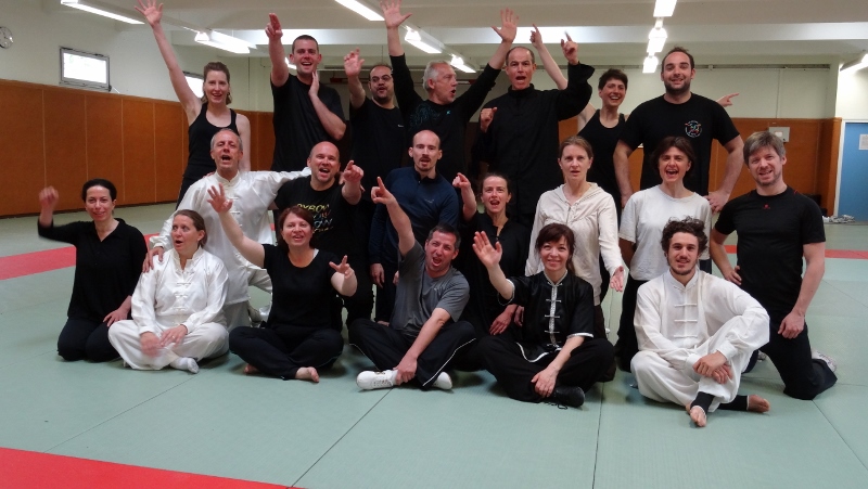 STAGE de WUSHU dirig par Roger Itier Dinard 2015 le groupe