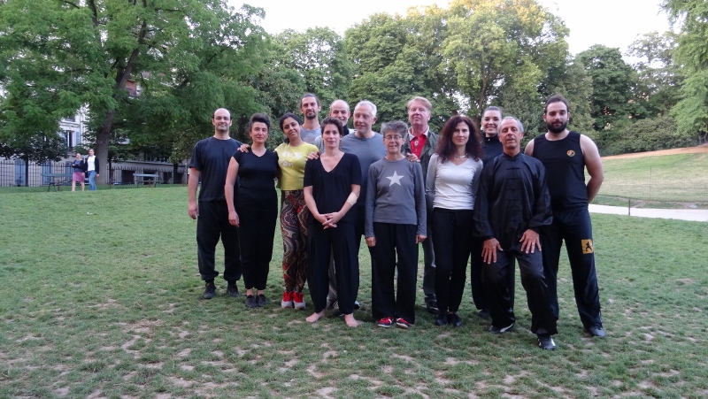 Groupe Stage Buttes Chaumont 2015 TaiChi Nan Quan Roger ITIER