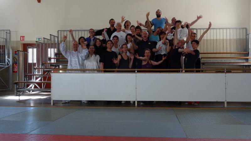 Groupe Wushu Houlgate 2016 avec Roger ITIER et Bertrand GAGNEUX