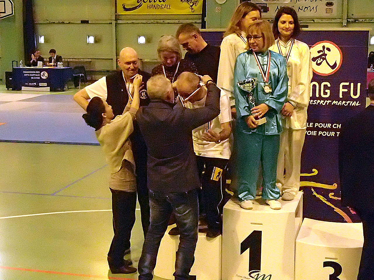 Podium Groupe : 2me  la  Coupe de FRANCE d'Expression Technique (Taolu) 2014