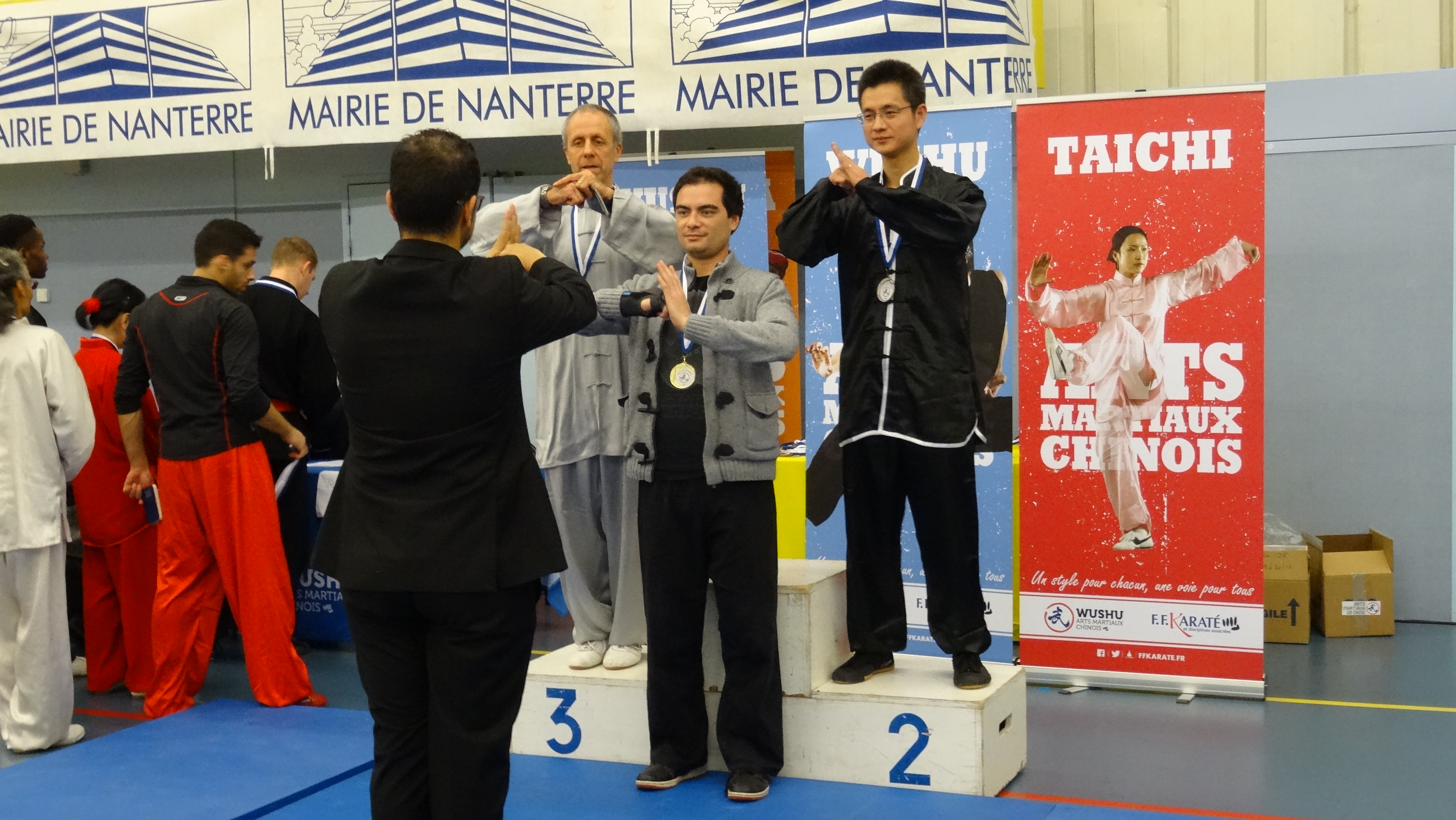 Podium Coupe d'le de France qualificatif pour la Coupe de France de Taolu Traditionnel