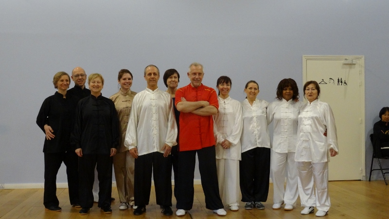 Le groupe du CSME Karat EAUBONNE Stage Tai Chi Yang 06-03-2016 Emerainville Roger ITIER Bertrand GAGNEUX