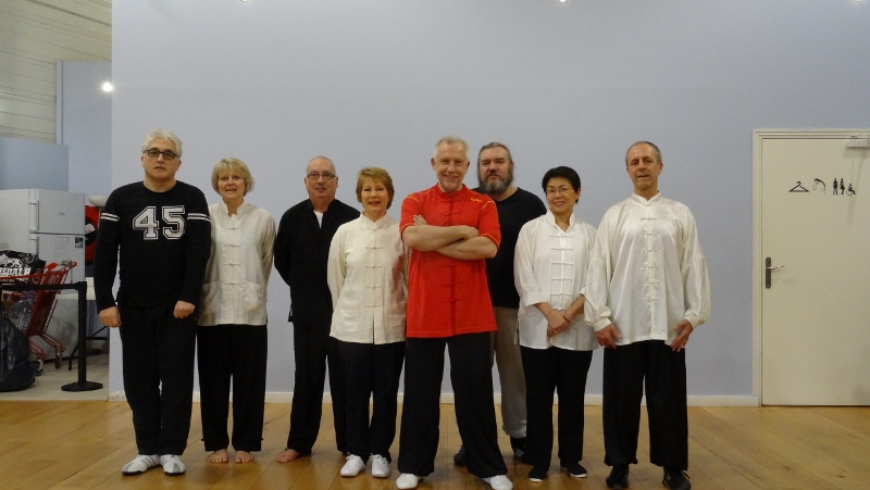 Le groupe du Seibukan Dojo Croissy Beaubourg Stage Tai Chi Yang 06-03-2016 Emerainville Roger ITIER Bertrand GAGNEUX